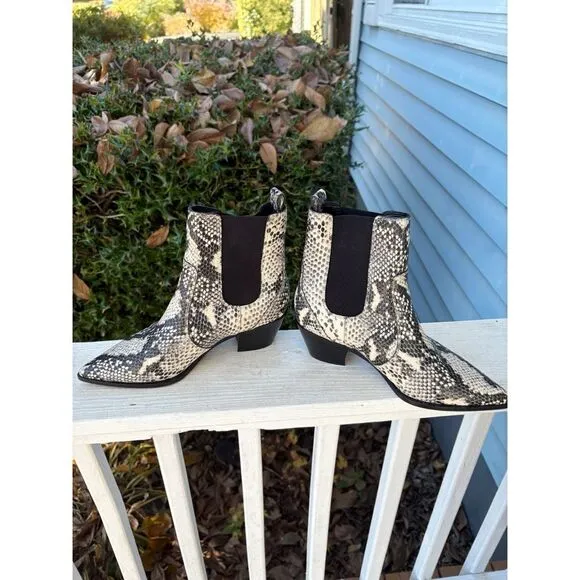Paige Willa Snake Booties EUC Size 7