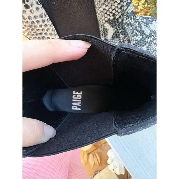 Paige Willa Snake Booties EUC Size 7