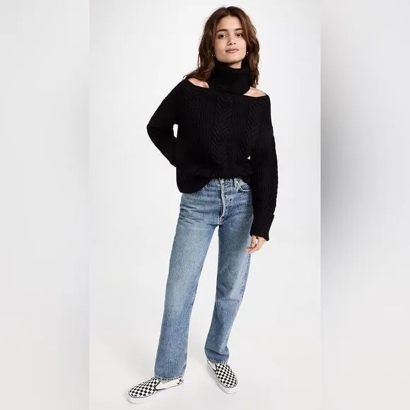 Paige Lorilee Cut Out Sweater Small