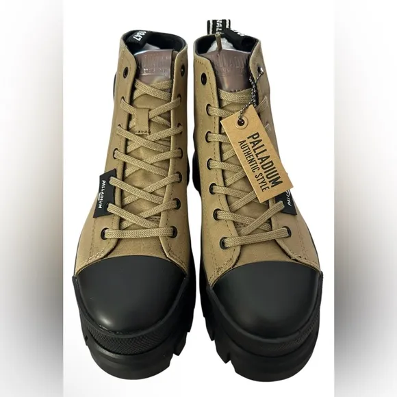 PALLADIUM Revolt Hi TX Womens’s Size 7 EU 38 Olive New Box Girlhoodcore Gorpcore