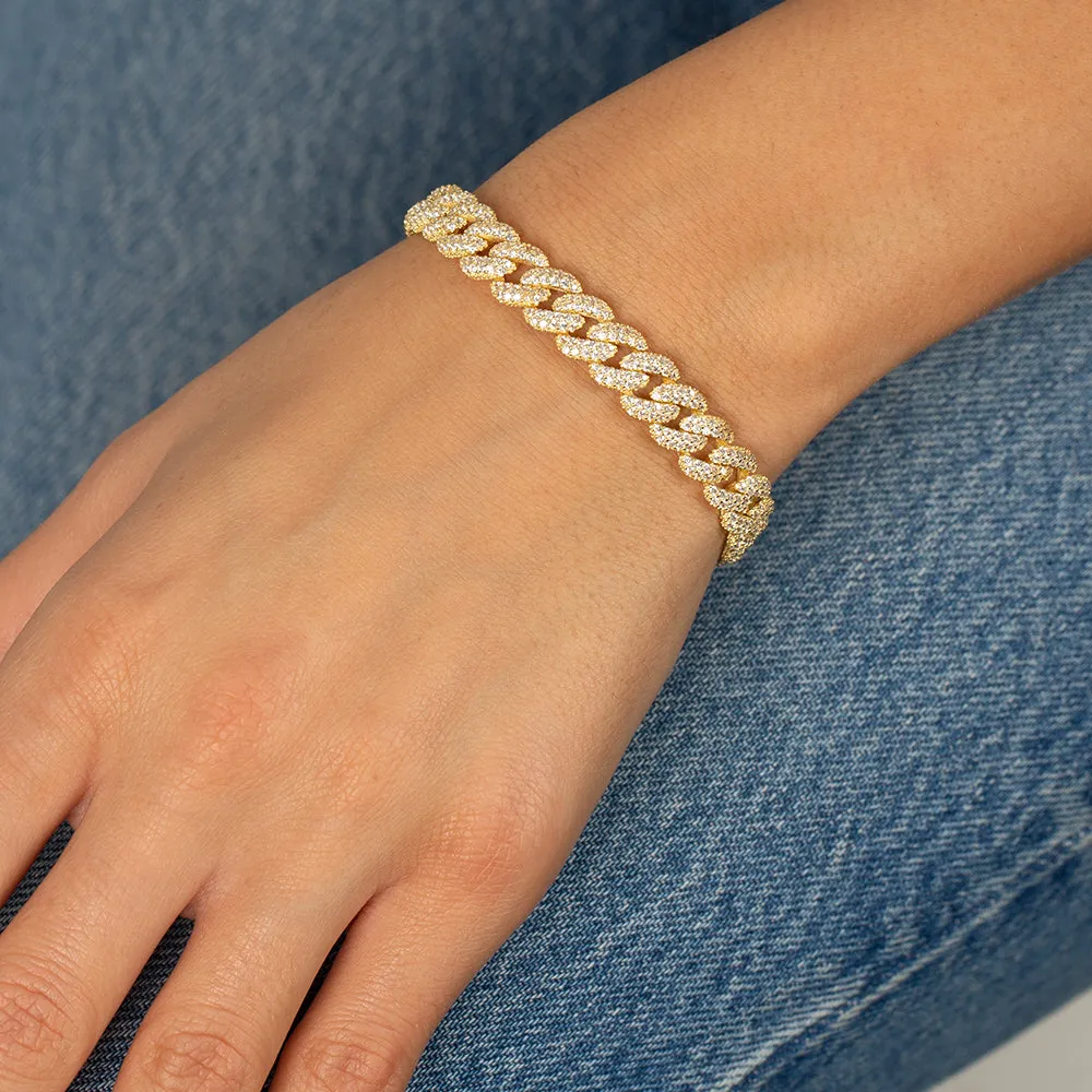 Pavé Chain Link Toggle Bracelet