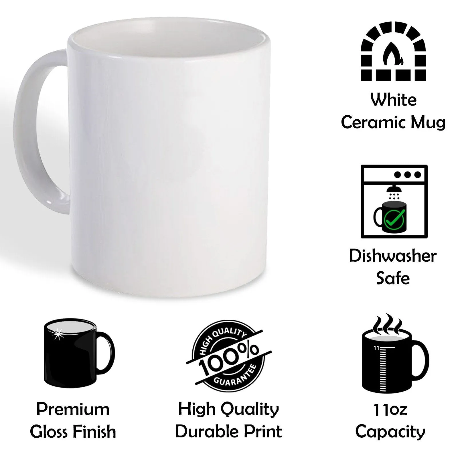 Personalised Mug with Stylish Text and Robin