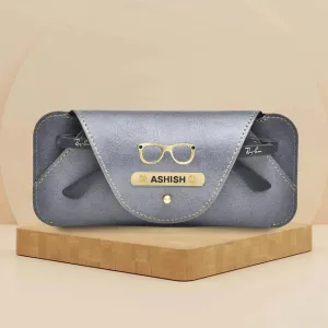 Personalized Stylish Eyewear Case - Grey