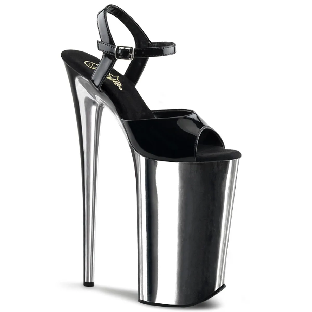 Pleaser Beyond 009 Silver/Black
