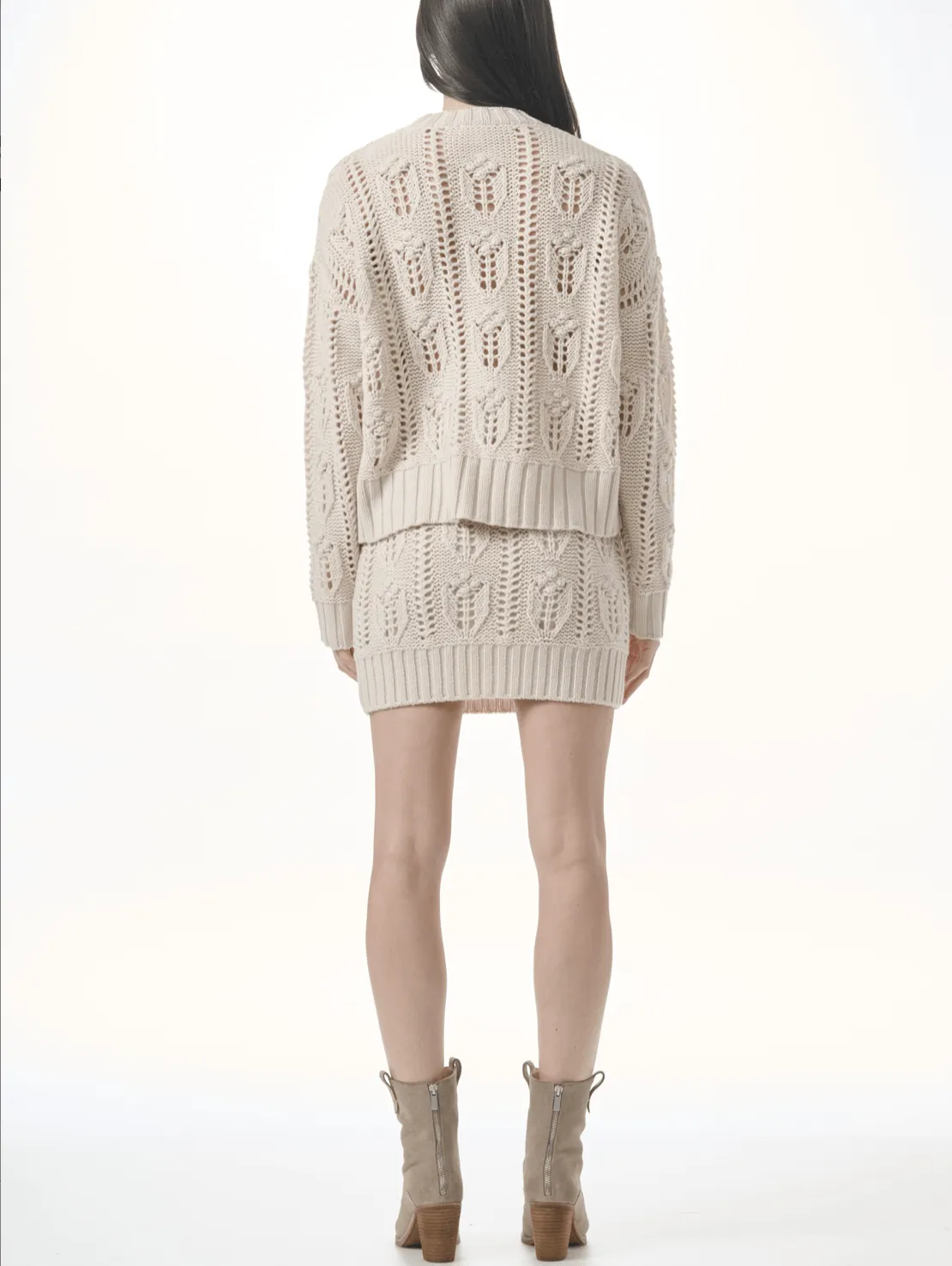 Portland Cable Sweater Skirt by Splendid | Pale Oak Heather