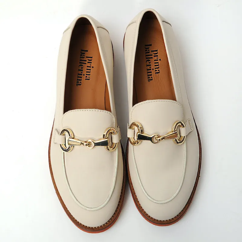 Prima Ballerina - Loafer Vitello Creme
