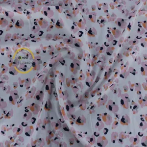 Printed Flannel Fabric Pink leopard 110 cm