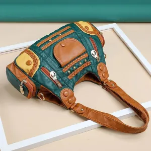 PU Retro Stylish Shoulder Bag