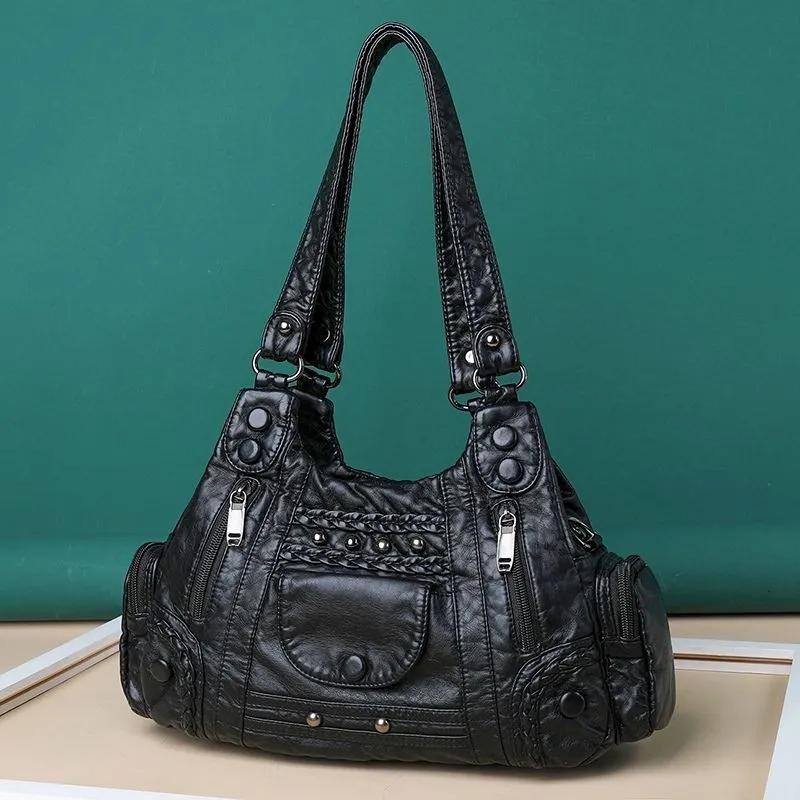 PU Retro Stylish Shoulder Bag