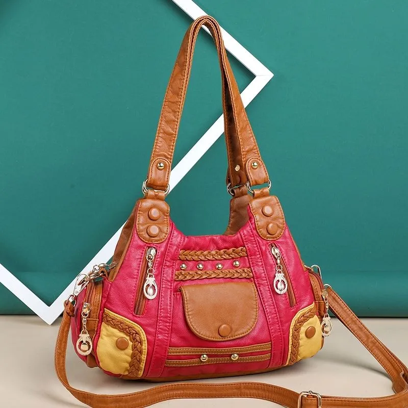 PU Retro Stylish Shoulder Bag
