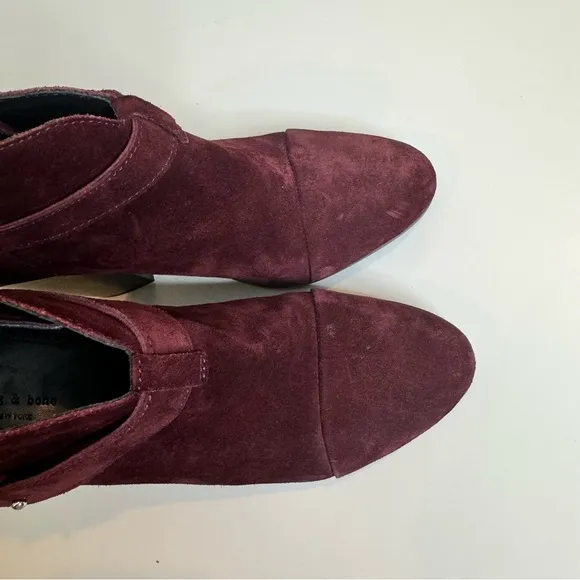 Rag &amp; Bone Harrow Leather suede Booties