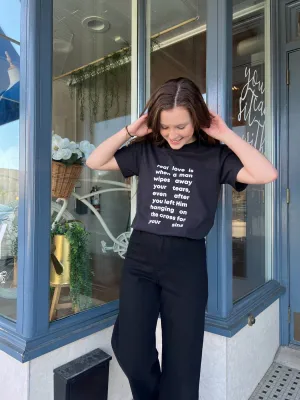 Real Love - Black & White Tee