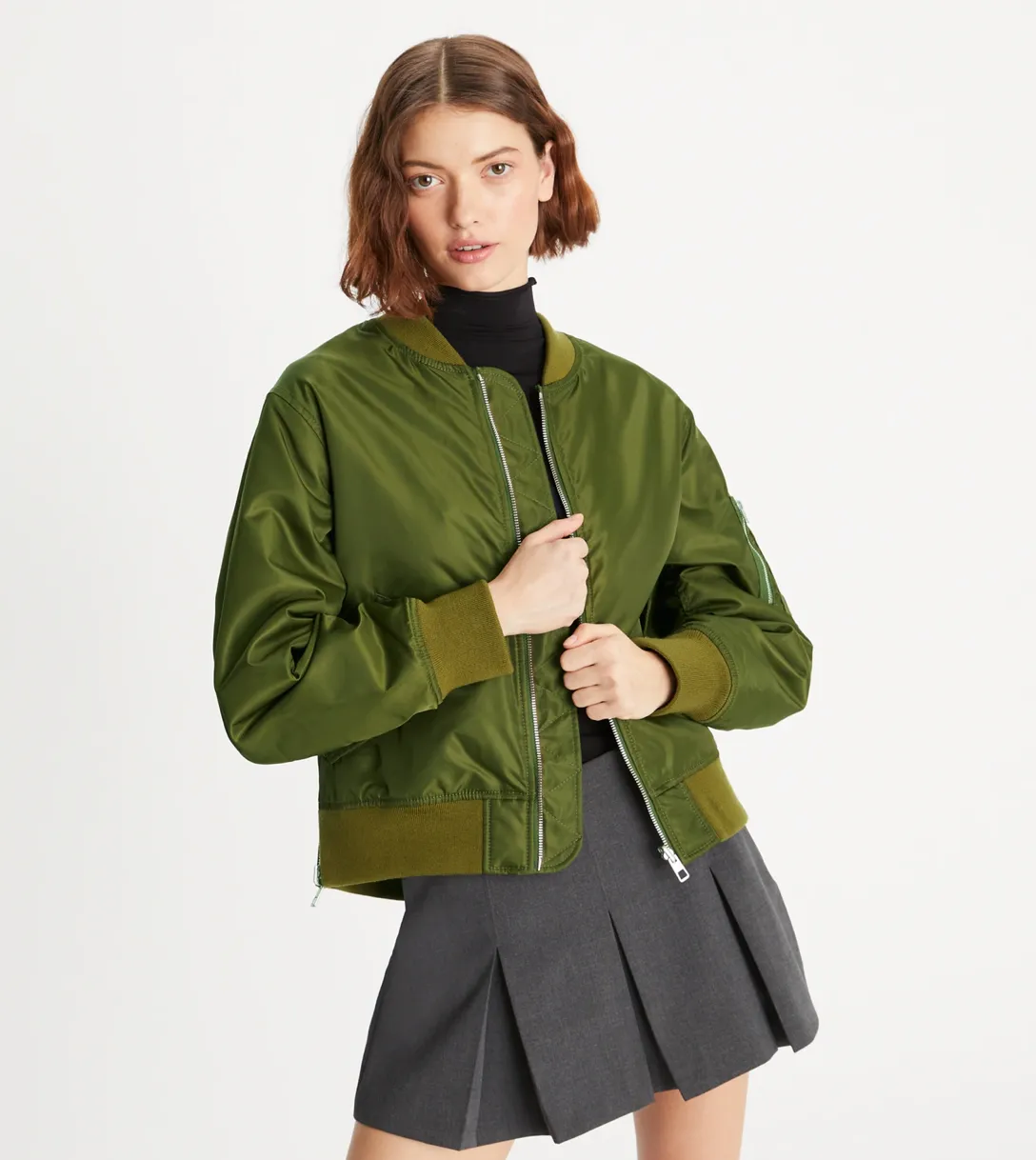 REVERSIBLE NYLON TWILL JACKET
