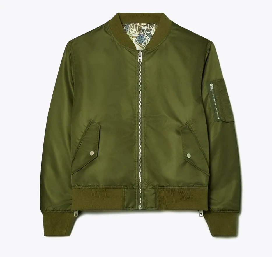 REVERSIBLE NYLON TWILL JACKET