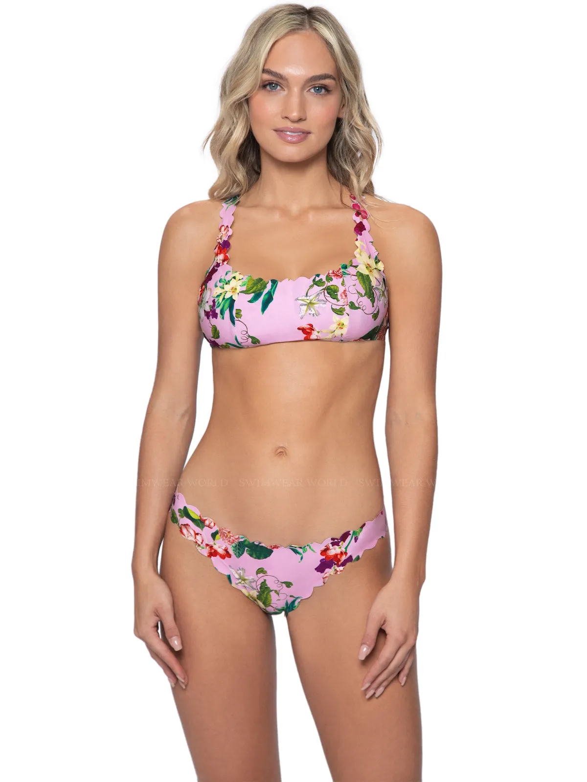 Reversible Seamless Wave Halter-Reversible Seamless Wave Bikini ::RET