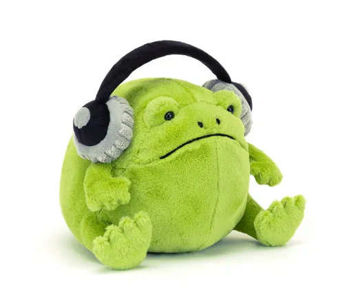 Ricky Rain Frog with Headphones