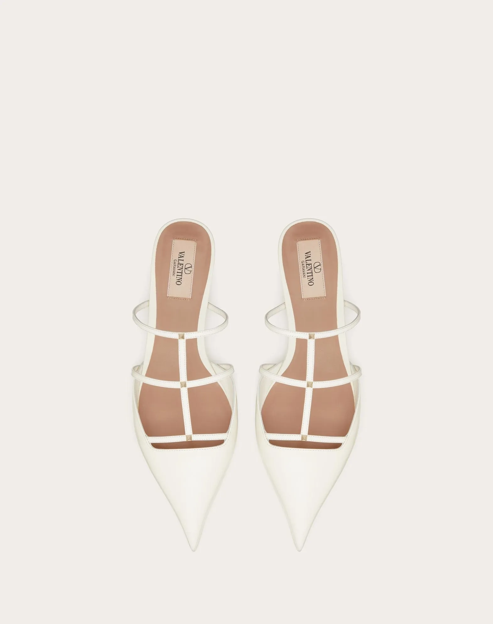 Rockstud Wispy Calfskin Mule 20 Mm