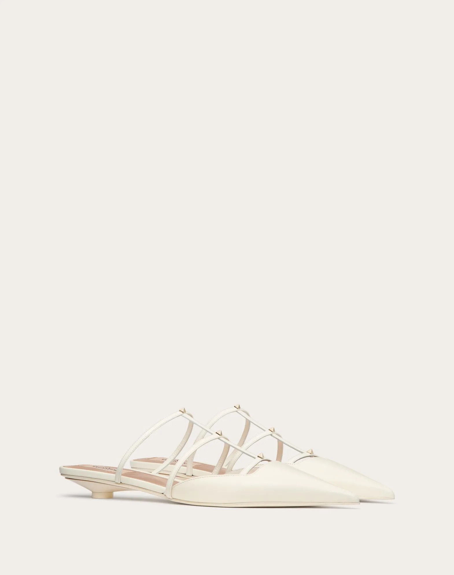 Rockstud Wispy Calfskin Mule 20 Mm
