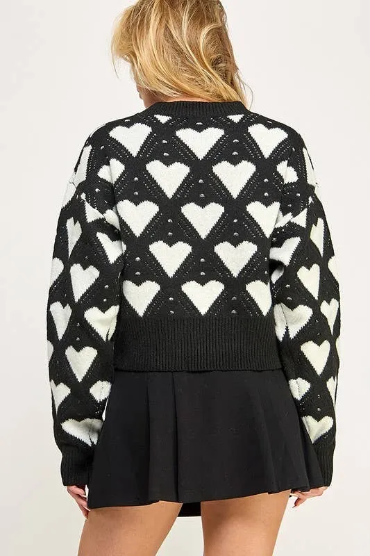 Romeo Heart Sweater FINAL SALE