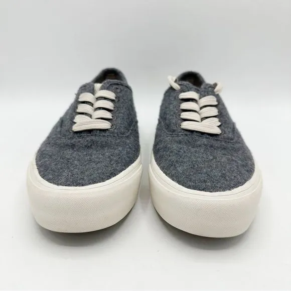 SEAVEES Men’s Gray Legend Seachange Biodegradable Flannel Sneakers NEW Sz 8