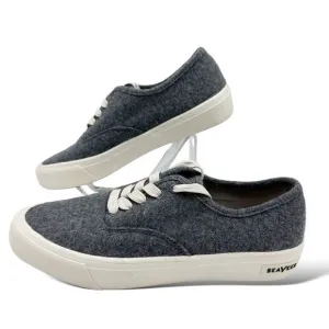 SEAVEES Men’s Gray Legend Seachange Biodegradable Flannel Sneakers NEW Sz 8