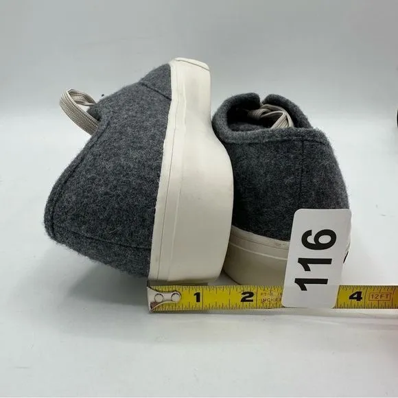 SEAVEES Men’s Gray Legend Seachange Biodegradable Flannel Sneakers NEW Sz 8