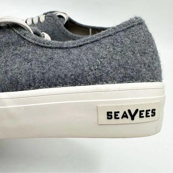 SEAVEES Men’s Gray Legend Seachange Biodegradable Flannel Sneakers NEW Sz 8