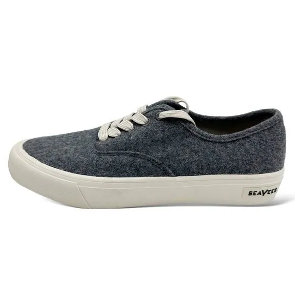 SEAVEES Men’s Gray Legend Seachange Biodegradable Flannel Sneakers NEW Sz 8