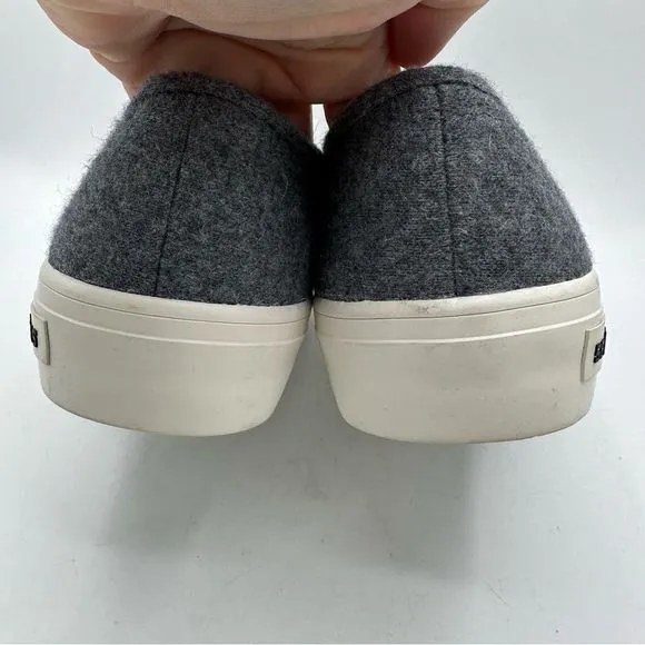 SEAVEES Men’s Gray Legend Seachange Biodegradable Flannel Sneakers NEW Sz 8