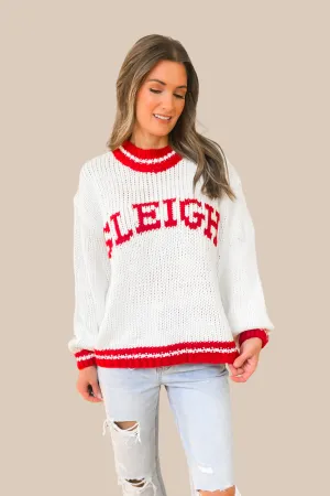 Sleigh Chunky Knit Sweater - Ivory - SALE