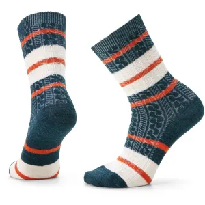 Smartwool Everyday Striped Cable Zero Cushion Crew Socks