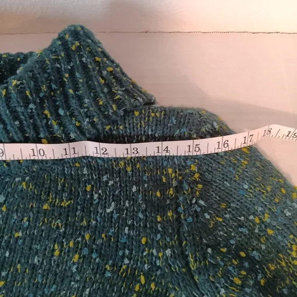 Soft Surroundings Nixie Speckled Sweater Style 2GU45 Deep Teal Marl US Size XL