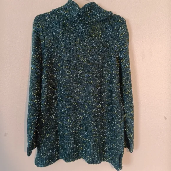 Soft Surroundings Nixie Speckled Sweater Style 2GU45 Deep Teal Marl US Size XL