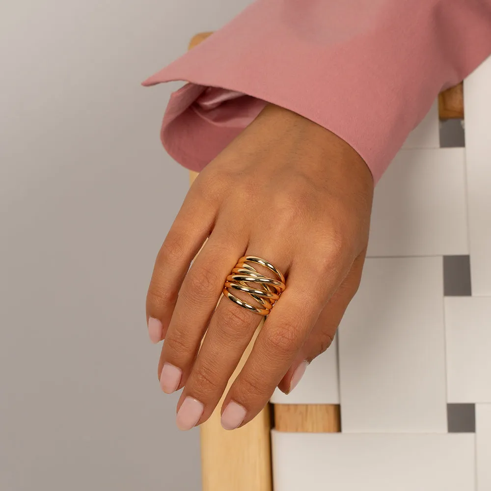Solid Multi Strand Chunky Ring