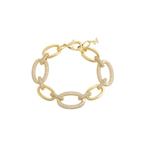 Solid/Pavé Chunky Link Bracelet