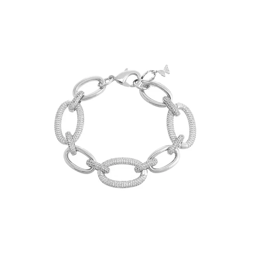 Solid/Pavé Chunky Link Bracelet