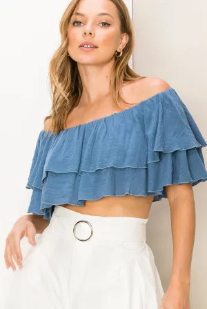 Spice Up Your Life Top in BLUE
