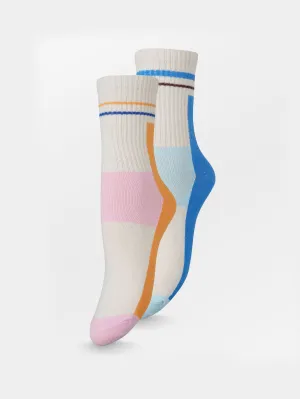 Sporty Block Sock 2 Pack