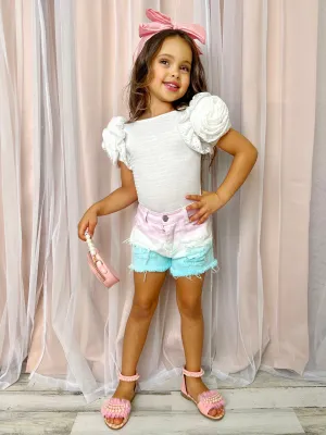 Springtime Special Rosette Top and Shorts Set