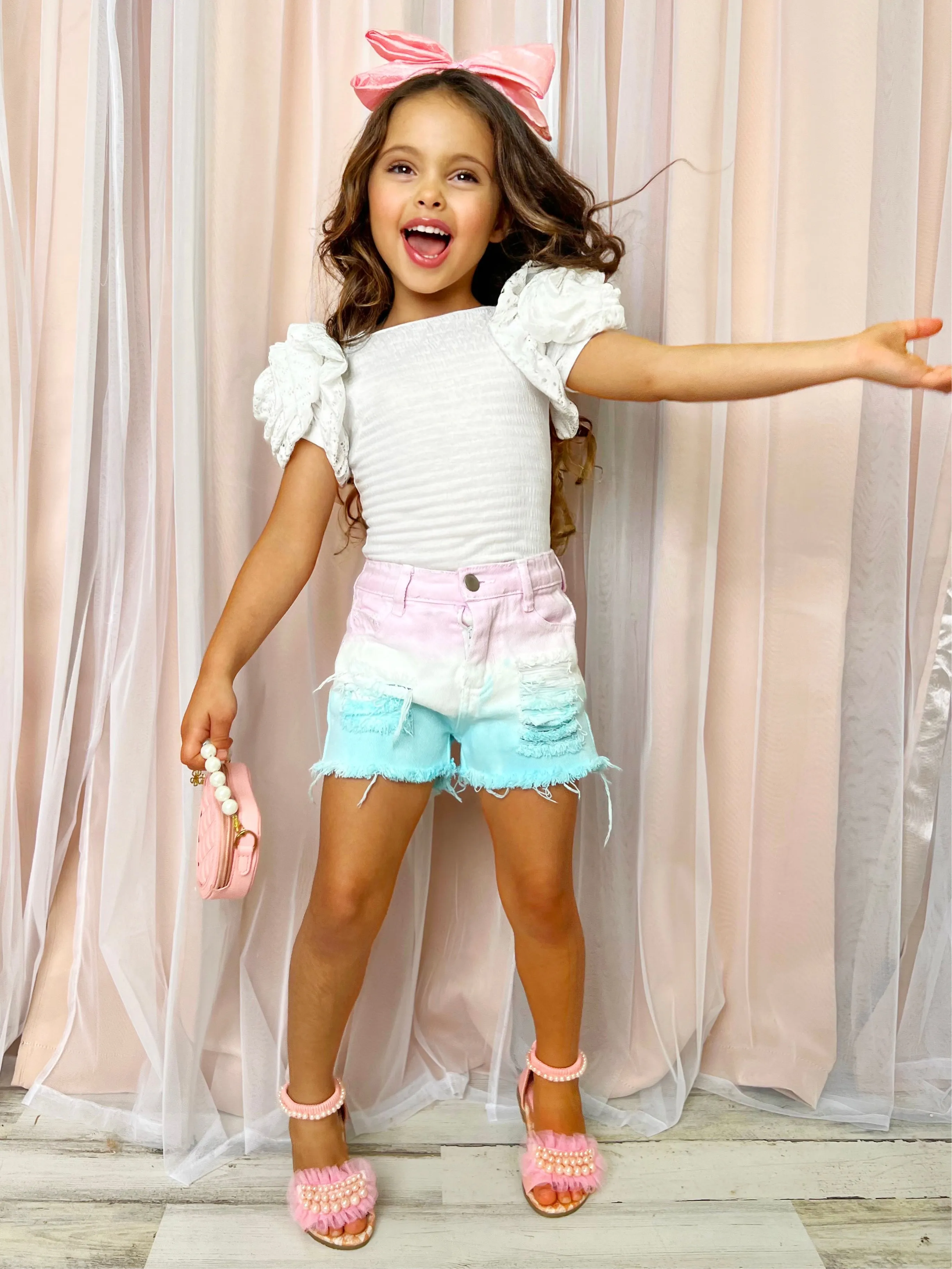Springtime Special Rosette Top and Shorts Set