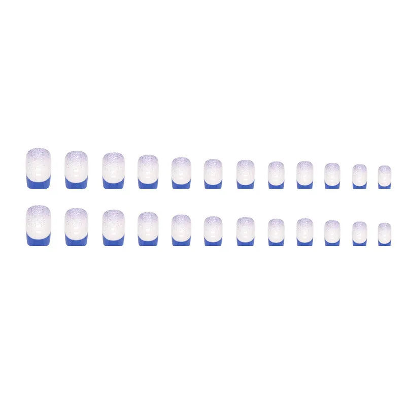 Square french blue and sliver