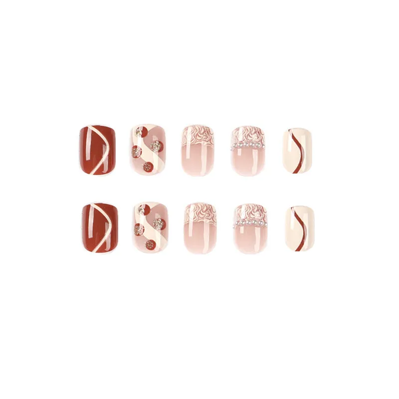 Square French Rose Halo Pearl