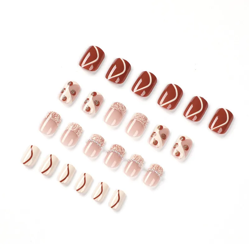 Square French Rose Halo Pearl