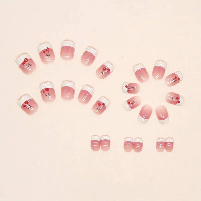 Square simple French lovely cherry