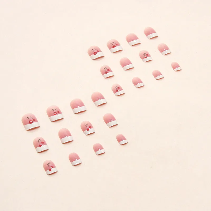 Square simple French lovely cherry