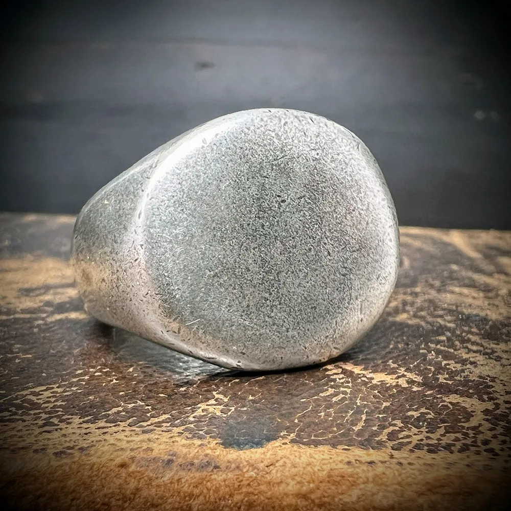 Sterling Silver Chunky Signet Ring