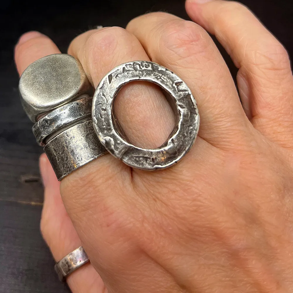 Sterling Silver Chunky Signet Ring
