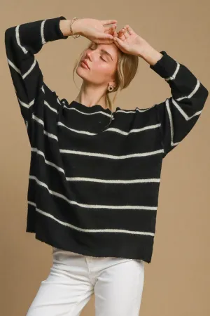 Striped Round Neck Sweater