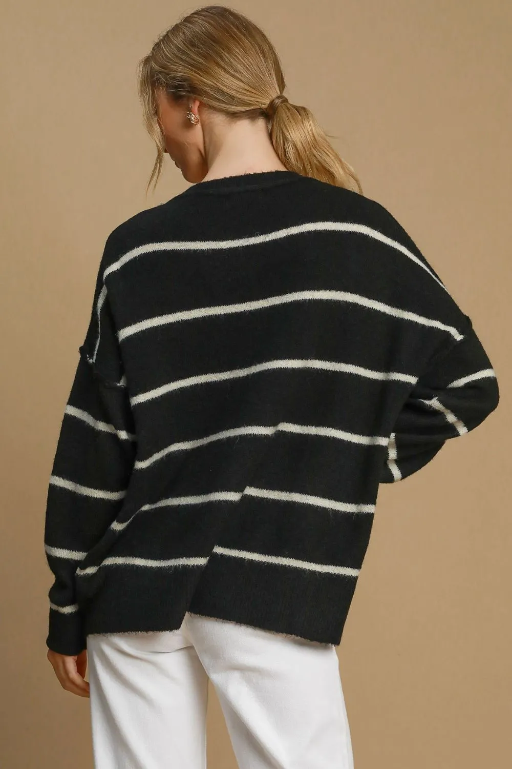 Striped Round Neck Sweater