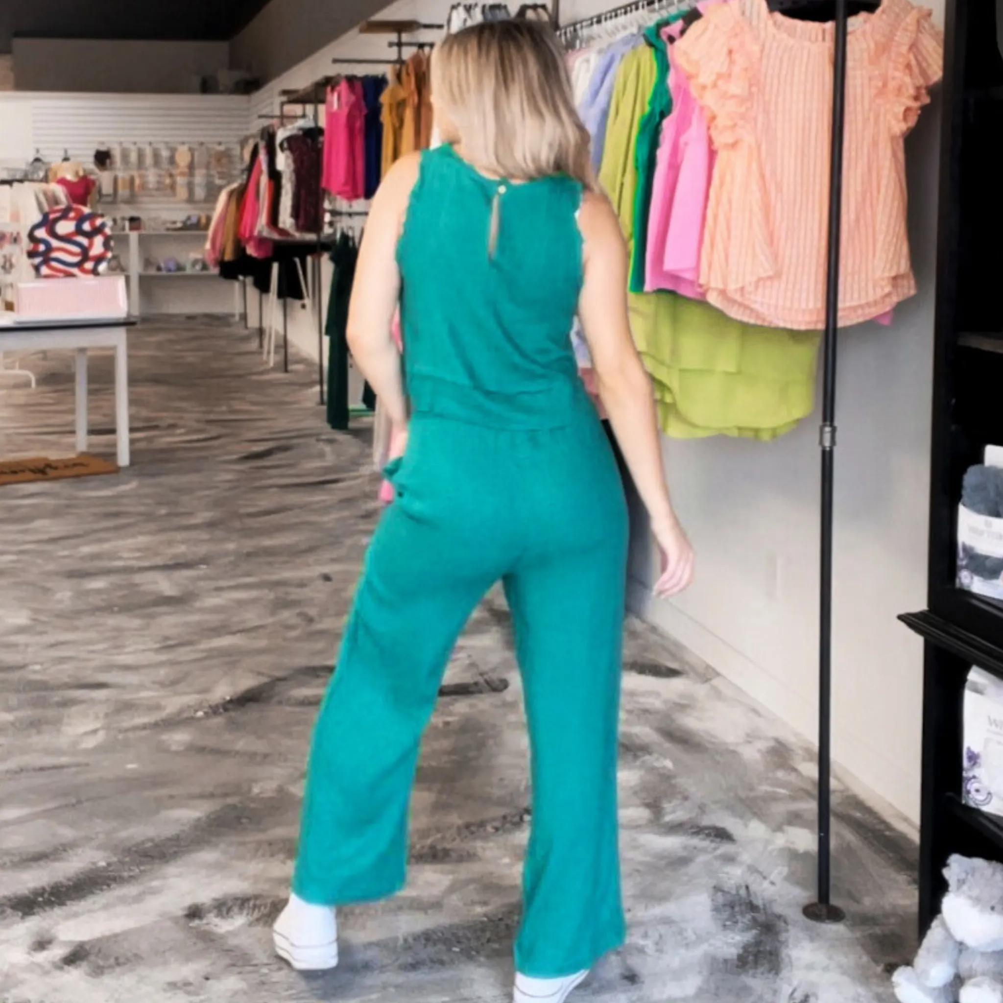Stylish Ease Green Matching Set